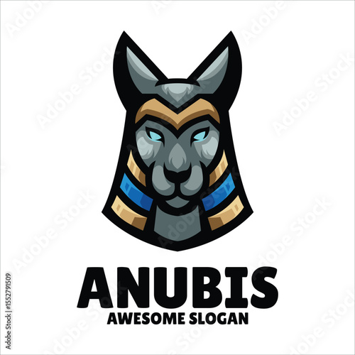 Anubis Mascot Logo Design Esport or Corporate Logo vector