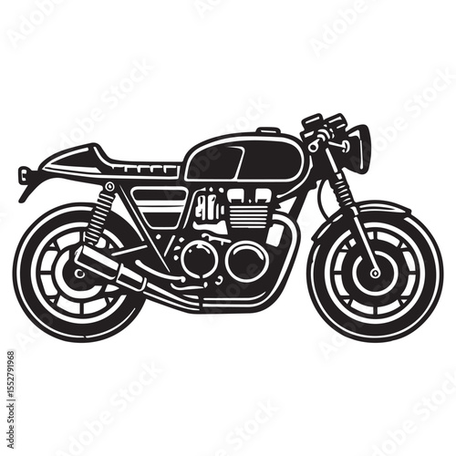 Racing Bike Silhouette for Sublimation and Apparel Design

