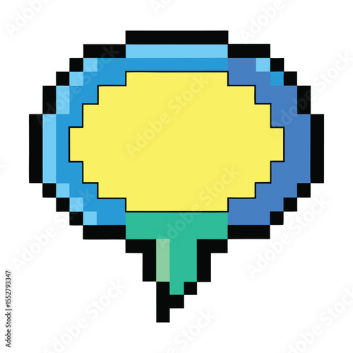 Pixel speech bubble
