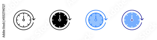 Future Multiple Style Icon Set Vector 