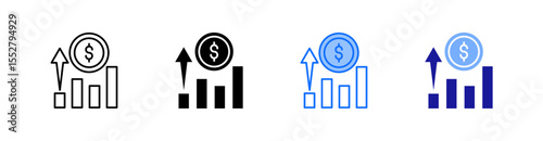 Surplus Multiple Style Icon Set Vector 