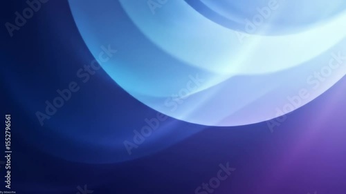 Abstract Video Background with Flowing Blue and Purple Gradient Waves