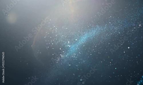 Abstract Particle Animation with Colorful Swirls and Sparkling Light Effects