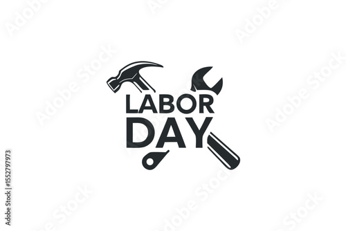  Happy labor day logo vector illustration.
