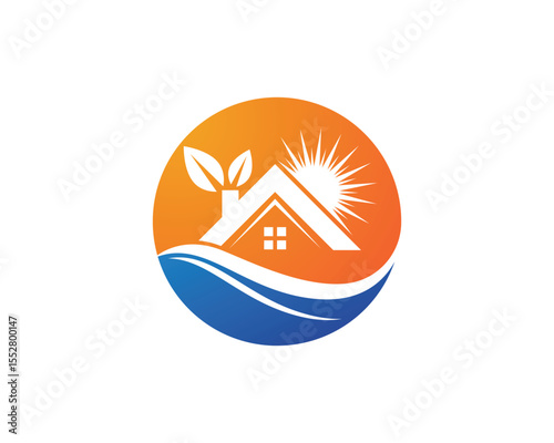 property house and home logos template vector,