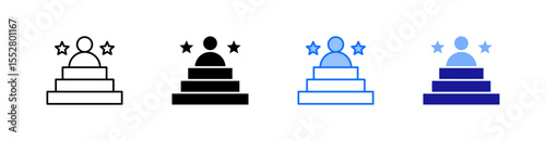 Career Multiple Style Icon Set Vector 