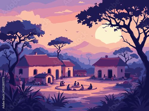 Sunset African Village