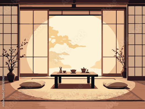Traditional Japanese Tea Room