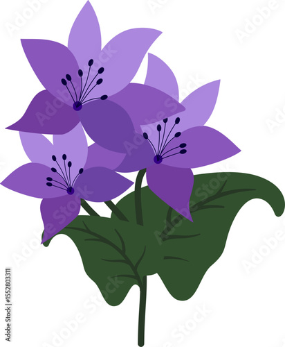 Abstract Floral Art Vector