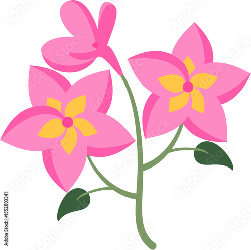 Abstract Floral Art Vector