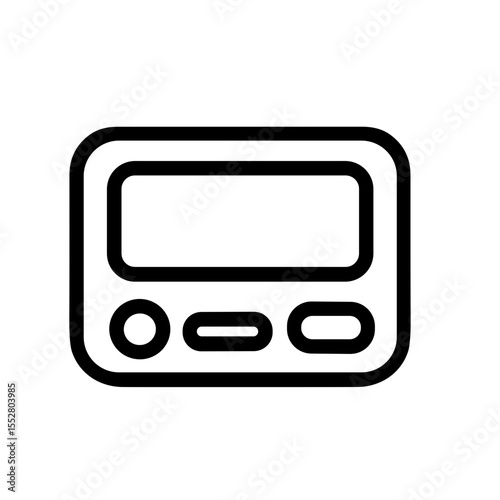 Simple Line Pager Device Electronic Gadget Communication Beep Technology