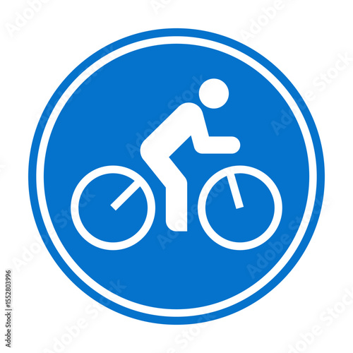 Bike lane sign, bike area icon, bicycle zone symbol.