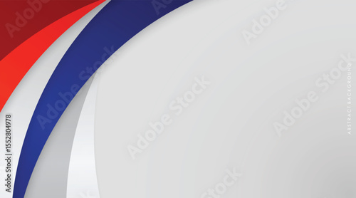 Modern abstract background blue and red with white colorful