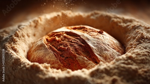 Sourdough baking process artisan bakery culinary techniques cozy kitchen close-up fermentation mastery