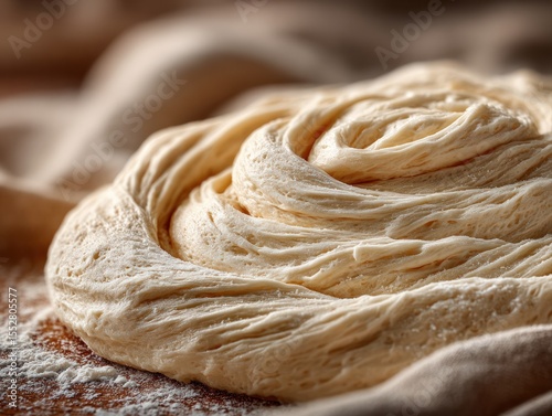 Sourdough bread making process artisan kitchen food photography warm environment close-up view culinary craft
