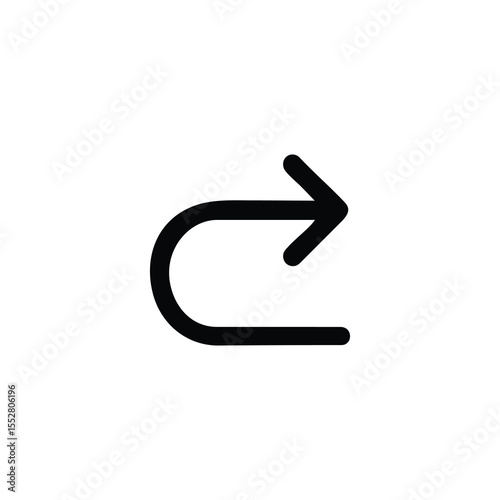 Redo Monoline Arrow Icon Forward Symbol