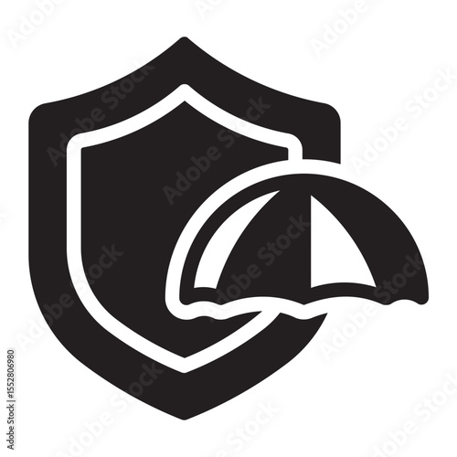 umbrella gradient icon