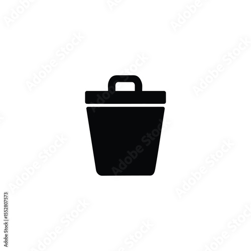 Trash Can Solid Icon Delete Symbol