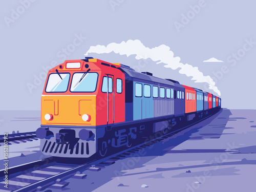 train on the railway