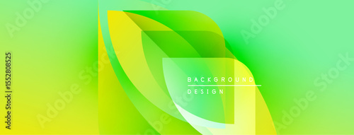 Bright gradient background. Abstract shapes overlap, creating dynamic visual effect. Text reads background design. Modern, vibrant composition.
