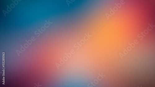 Dreamy gradient background with soft textured blend of blue, orange, and purple.