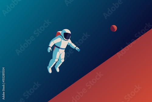 Astronaut in Space A Journey to the Red Planet