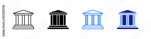 Heritage Multiple Style Icon Set Vector 