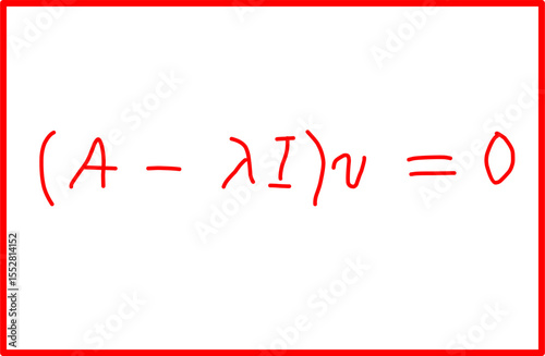 mathematical formulas of eigenvectors, eigenalgebra and diagonalization