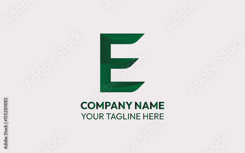 Elegant Capital Letter E with Minimalist Typography Design