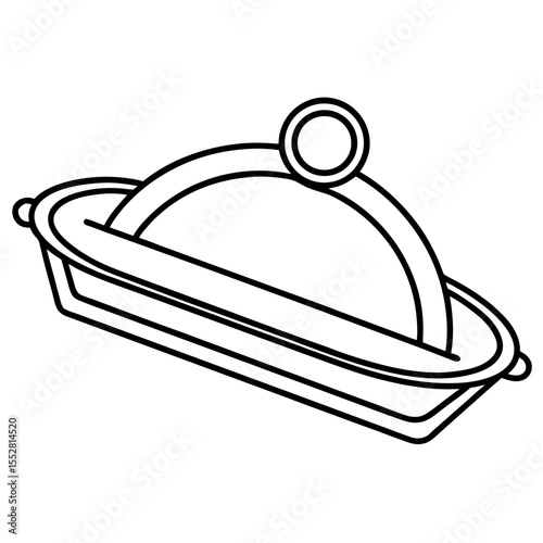 Minimalist Magnetic Tray Line Illustration