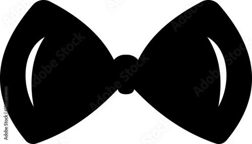 Elegant black Bows icon in Different Styles for Gift Wrapping and Decorations. Fashion and elegance concept. realistic look accessory formal occasions, events or dressing up in style flat Design.