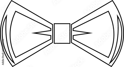 Elegant black Bows icon in Different Styles for Gift Wrapping and Decorations. Fashion and elegance concept. realistic look accessory formal occasions, events or dressing up in style flat Design.