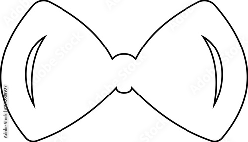 Elegant black Bows icon in Different Styles for Gift Wrapping and Decorations. Fashion and elegance concept. realistic look accessory formal occasions, events or dressing up in style flat Design.