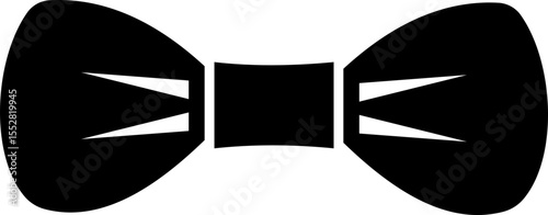 Elegant black Bows icon in Different Styles for Gift Wrapping and Decorations. Fashion and elegance concept. realistic look accessory formal occasions, events or dressing up in style flat Design.