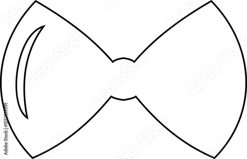 Elegant black Bows icon in Different Styles for Gift Wrapping and Decorations. Fashion and elegance concept. realistic look accessory formal occasions, events or dressing up in style flat Design.