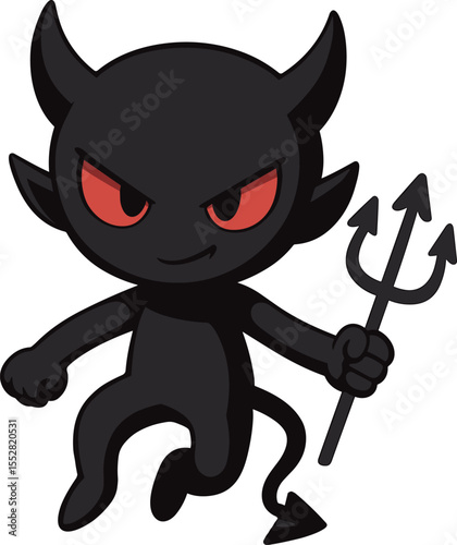 黒い悪魔のイラスト