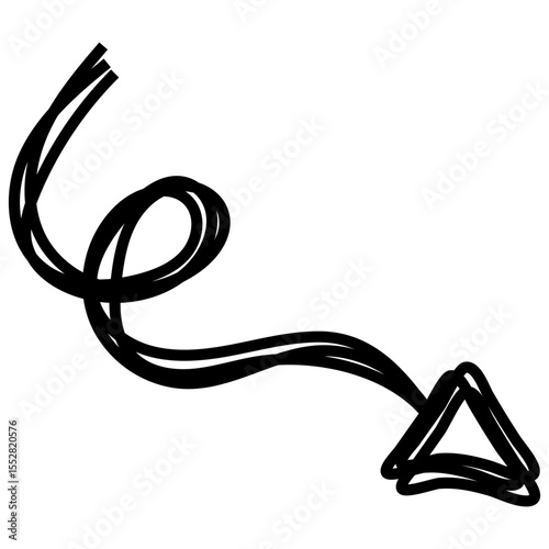 Abstract Scribble Arrow