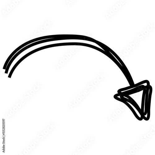 Abstract Scribble Arrow