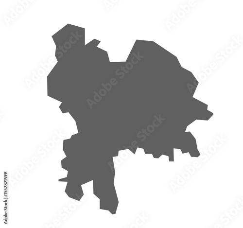 Pilibhit District Map of Uttar Pradesh, India