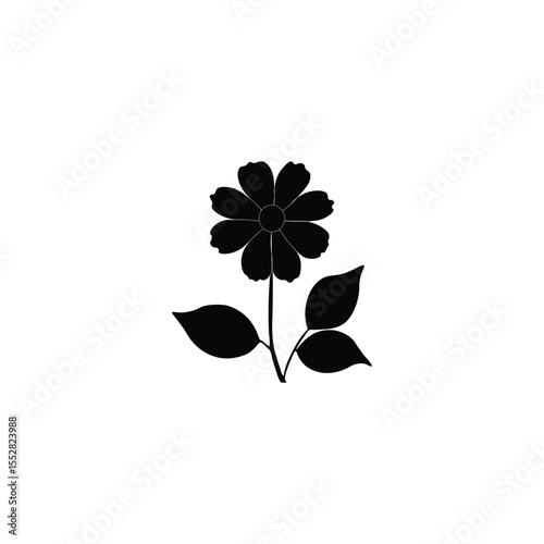 Black Flower silhouette 