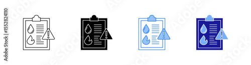 Regulatory Multiple Style Icon Set Vector 