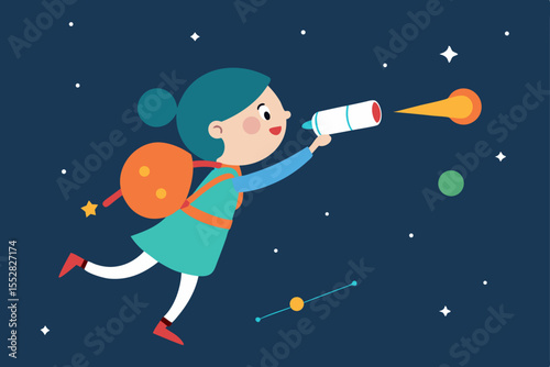 Little Astronaut's Space Adventure A Whimsical Journey Among the Stars