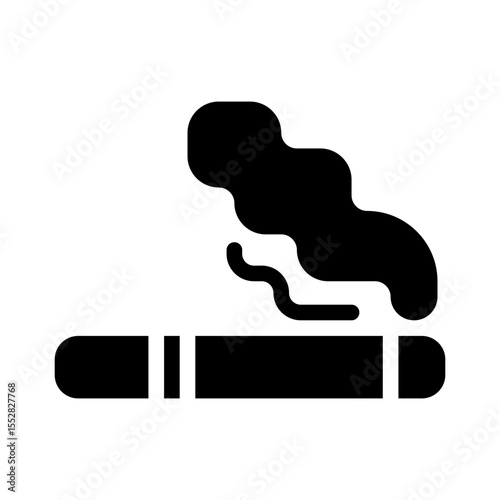 smoking glyph icon