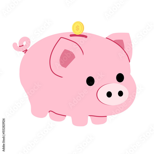 pink piggy bank