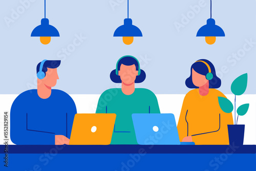 Collaborative Teamwork Boosting Productivity Through Effective Communication and Shared Goals
