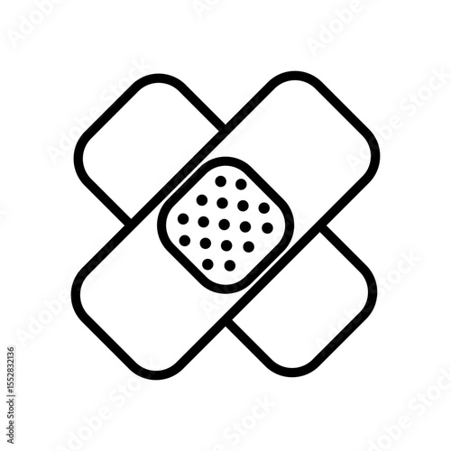 Patch icon vector. Wound illustration sign. Corn symbol or logo.