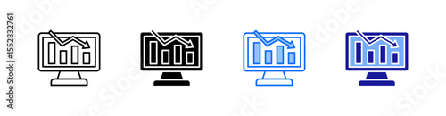 Loss Multiple Style Icon Set Vector 