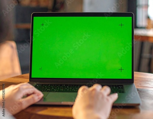 Laptop and IT device empty screen for text or graphic 