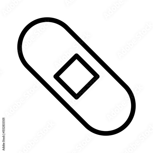 Patch icon vector. Wound illustration sign. Corn symbol or logo.