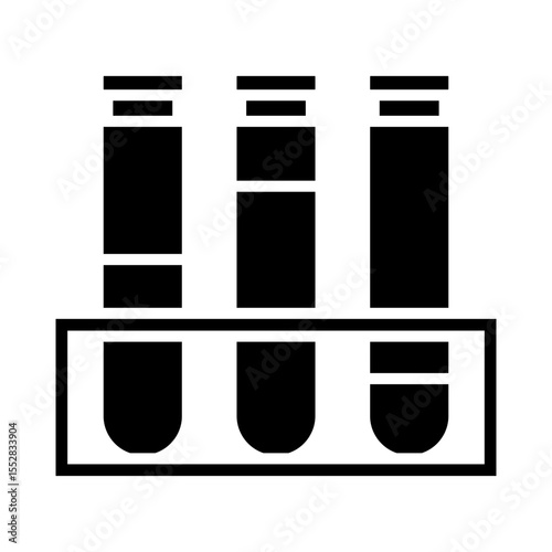 Test tube icon vector. Flask illustration sign. Analysis symbol. Laboratory Logo.